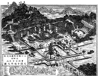 天徳寺境内の図